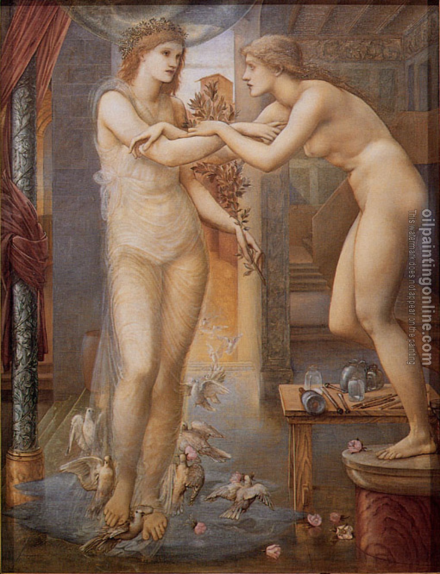 Burne-Jones, Sir Edward Coley - Pygmalion and the Image 3 The Godhead Fires